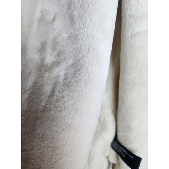 St John's Bay washable suede coat, faux fur lined sx XL hooded tan boho cowgirl - Picture 9 of 9